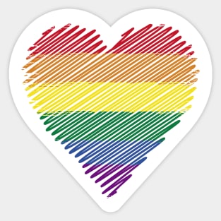 Gay - Lgbt Pride Heart Sticker